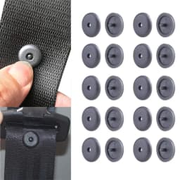 10Pcs Car Seat Belt Stopper Buttons Non-slip Universal Limit Safety Buckles Retainer Car Parts Fastener Auto Accessories