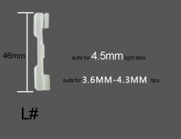 8pcs Luminous Lightstick Holder NEW Night Fishing Rod Tip Light Holder Clip Used on Fishing Rod for Chemical Light Stick J308