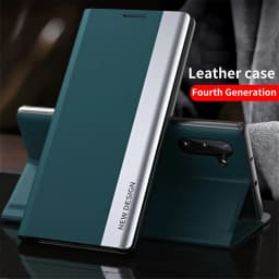 Flip Leather Case For Samsung Galaxy S26 S25 Edge S22 S23 S24 Ultra S10 Plus S20 S21 FE S8 S9 Holder Luxury Bracket Cover Coque