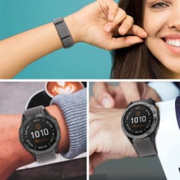 22mm 20mm Nylon Strap For Garmin Fenix 7 6 5 7S 6S 5S Pro Plus/Forerunner 935 945 Bracelet Hook and Loop Quick Dry Watch Correa