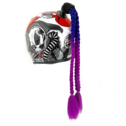 New Arrival Helmet Braid Motorcycle Motorbike Woman Helmet Braids 24" With Twist Sucker Dual Pigtail Ponytail Braids For Helmet