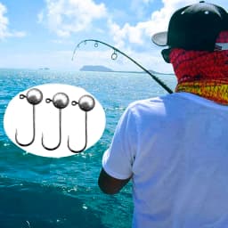 10pcs/lot Jig Head Fishing Hook 1g 2g 3.5g 5g 7g 10g Round Ball Jig Head Fishhook Soft Worm Fishing Accessories