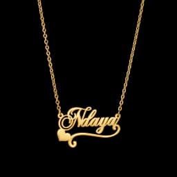 Atoztide New Custom Name Necklaces Personalized Fashion Stainless Steel Bottom Decoration Pendant Heart Letter for Women Jewelry