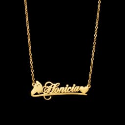 Atoztide New Custom Name Necklaces Personalized Fashion Stainless Steel Bottom Decoration Pendant Heart Letter for Women Jewelry