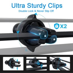 Air Vent Clip for Car Phone Mount Twist-Lock Stable Vent Clip 17mm Joint Ball for Car Phone Holder Wireless Car Charger