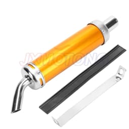 Style Design Universal Metal 28MM Racing Motocross Black Exhaust Muffler 2 Stroke Motorcycle Exhaust Pipe Muffler