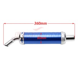 Style Design Universal Metal 28MM Racing Motocross Black Exhaust Muffler 2 Stroke Motorcycle Exhaust Pipe Muffler