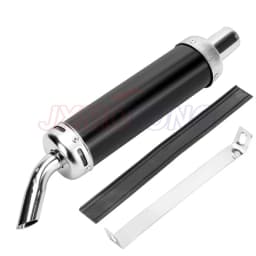 Style Design Universal Metal 28MM Racing Motocross Black Exhaust Muffler 2 Stroke Motorcycle Exhaust Pipe Muffler