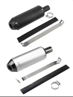 Style Design Universal Metal 28MM Racing Motocross Black Exhaust Muffler 2 Stroke Motorcycle Exhaust Pipe Muffler
