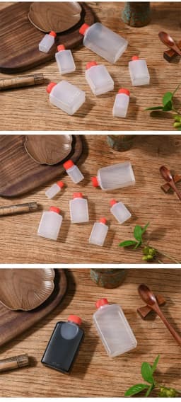 2pcs 6ml 15ml 23ml 30ml Sushi Soy Sauce Bottle Transparent PE Food Grade Plastic Takeout Packaging Seasoning