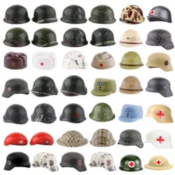 Military Printed Hats Building Blocks Army Helmets Camo MOC Soldiers Helmets Accessries educational Brick