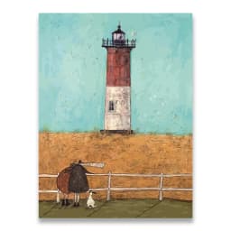 Vintage Nordic Abstract Landscape Love Dogs Pet Canvas Wall Art Paintings Posters and Prints Pictures Living Room Home Decor