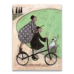 Vintage Nordic Abstract Landscape Love Dogs Pet Canvas Wall Art Paintings Posters and Prints Pictures Living Room Home Decor
