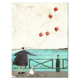 Vintage Nordic Abstract Landscape Love Dogs Pet Canvas Wall Art Paintings Posters and Prints Pictures Living Room Home Decor