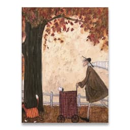 Vintage Nordic Abstract Landscape Love Dogs Pet Canvas Wall Art Paintings Posters and Prints Pictures Living Room Home Decor