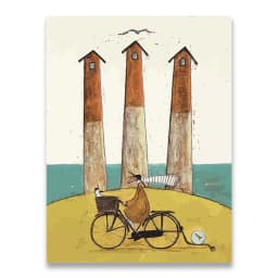 Vintage Nordic Abstract Landscape Love Dogs Pet Canvas Wall Art Paintings Posters and Prints Pictures Living Room Home Decor