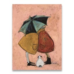 Vintage Nordic Abstract Landscape Love Dogs Pet Canvas Wall Art Paintings Posters and Prints Pictures Living Room Home Decor