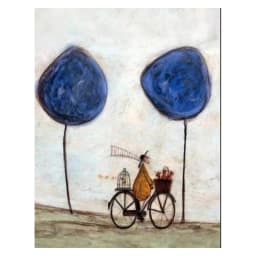 Vintage Nordic Abstract Landscape Love Dogs Pet Canvas Wall Art Paintings Posters and Prints Pictures Living Room Home Decor
