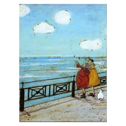Vintage Nordic Abstract Landscape Love Dogs Pet Canvas Wall Art Paintings Posters and Prints Pictures Living Room Home Decor
