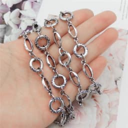 1 Meter/Pack Antique Bronze Vintage Metal Linkchain For Necklace Bracelet Women Hand Bag Chain Jewelry Making Accessory