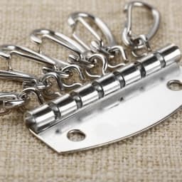 1PC Metal Key Holder Key Row Keyring Organizer with 4-6 Snap Hook for Leather Craft Wallet Key Case Purse Bag Hardware