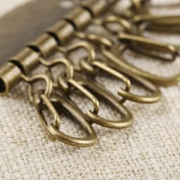 1PC Metal Key Holder Key Row Keyring Organizer with 4-6 Snap Hook for Leather Craft Wallet Key Case Purse Bag Hardware