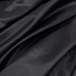 Black Lining Fabric, Thin Polyester Solid Color Black Cloth, Taffeta Lining Fabric By the Meter, Suitable for Bag or Clothing