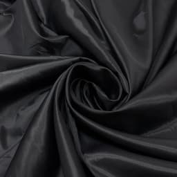 Black Lining Fabric, Thin Polyester Solid Color Black Cloth, Taffeta Lining Fabric By the Meter, Suitable for Bag or Clothing