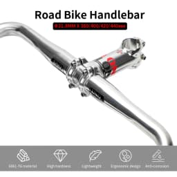 UNO Racing Handlebar Aluminum Road Bike Handlebar 25.4/31.8mm Road Bicycl Drop Bar 380/400/420/440mm Bicycle Steering Wheel