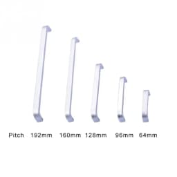 4/6/8/10/12 inches Space Aluminum Handles Kitchen Door Cabinet Straight Handle Pull Knobs Furniture Hardware