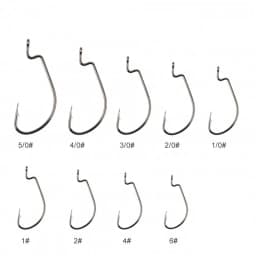 20pcs/lot Wide gap Texas fishing hooks offset fishhook5/0#-6# soft biat lure fishing anzuelos de pesca mar fishing hook set