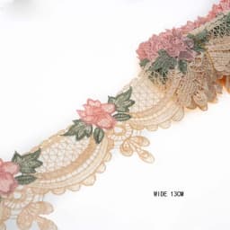 1Yard Embroidery Pink Lace Fabric Trim Ribbon DIY Lace Skirt Curtain Bags Accessories Sewing Repair