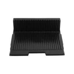 ESD Q-PC3 Pcb Rack Storage Anti-static 270X210X95mm 25 Slots Black Plastic Antistatic L-shape Tray Stackable Holder