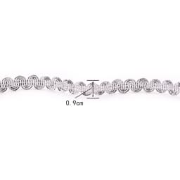 2Yards 0.9cm Golden Silver Wavy Lace Trim Ribbon Clothing Silk Headwear Home Textile Accessories Handmade Lace
