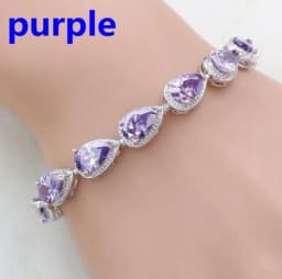 Elegant Shiny Water Drop Zircon Bracelet Fashionable Charm Jewelry Suitable for Daily and Banquet
