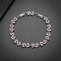 Elegant Shiny Water Drop Zircon Bracelet Fashionable Charm Jewelry Suitable for Daily and Banquet