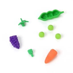 10/Pcs Creative Vegetables Fruit Eraser Detachable Eraser Student Prize Stationery Wholesale