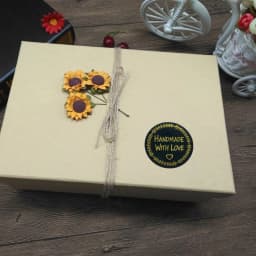 100-500pcs Gold Foil Handmade With Love Stationery Seal Labels 1 inch Sticker for DIY Gift Small Business Packaging Decoration