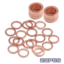 20pcs Solid Copper Washer Shim Flat Ring Gasket Rings Seal Plain Spacer Washers Fastener M5 M6 M8 M10 M12 M14 M16 M18 M20