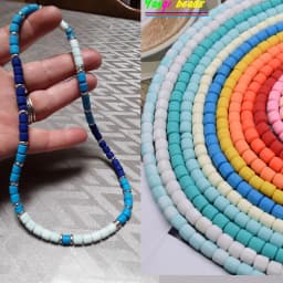 Color Barrel Beads DIY Jewelry Findings Polymer Clay Beads Tube Spacer Beads For Jewelry Making DIY Handmade Bracelet Accessory