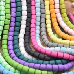 Color Barrel Beads DIY Jewelry Findings Polymer Clay Beads Tube Spacer Beads For Jewelry Making DIY Handmade Bracelet Accessory