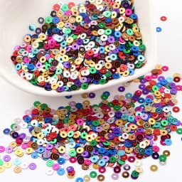 3mm 4mm 5mm 6mm Sequins Flat Round Paillettes AB Plated Color Sequin For DIY Wedding Craft Women Garments Sewing Accessories
