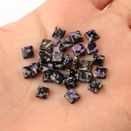 5*5*2mm Natural Stone Two Hole Paint Hematite Stone Mineral Loose Spacer Beads For Jewelry Making Diy Earrings Bracelet Necklace