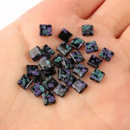 5*5*2mm Natural Stone Two Hole Paint Hematite Stone Mineral Loose Spacer Beads For Jewelry Making Diy Earrings Bracelet Necklace