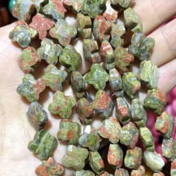 Faceted Natural Clover Tiger Eye Agates Chalcedony Quartz Stone Spacer Loose Beads Pendants Handmade For Charm Jewelry Making