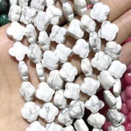Faceted Natural Clover Tiger Eye Agates Chalcedony Quartz Stone Spacer Loose Beads Pendants Handmade For Charm Jewelry Making