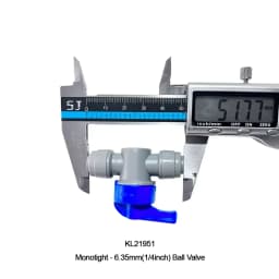 KegLand 6.35/8mm Ball Valve Push in Fittings Plastic Quick Conector Beer Hose Tube Joints