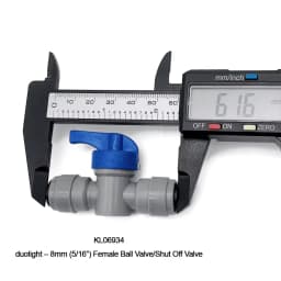 KegLand 6.35/8mm Ball Valve Push in Fittings Plastic Quick Conector Beer Hose Tube Joints