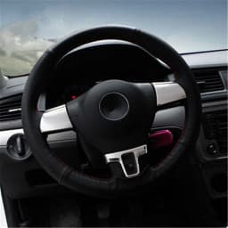 Car Accessories Steering Wheel Trim Decorative Sticker Case For Volkswagen Tiguan Touran Passat Amarok Multivan Lavida