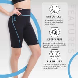 Women's Neoprene Shorts 2 mm Diving Shorts Keep Warm Suitable for Aerobic Surfing Swimming Cold Water Sports Sauna Sweat